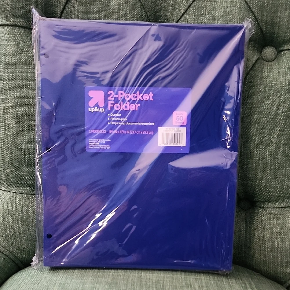 Pack of 24 Up & Up Blue 2-Pocket Folder